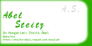 abel steitz business card